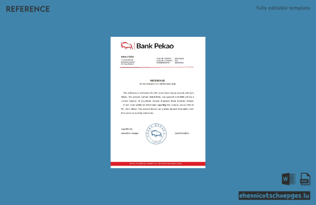 Vorschau der Referenzbeispiele der polnischen Bank Pekao